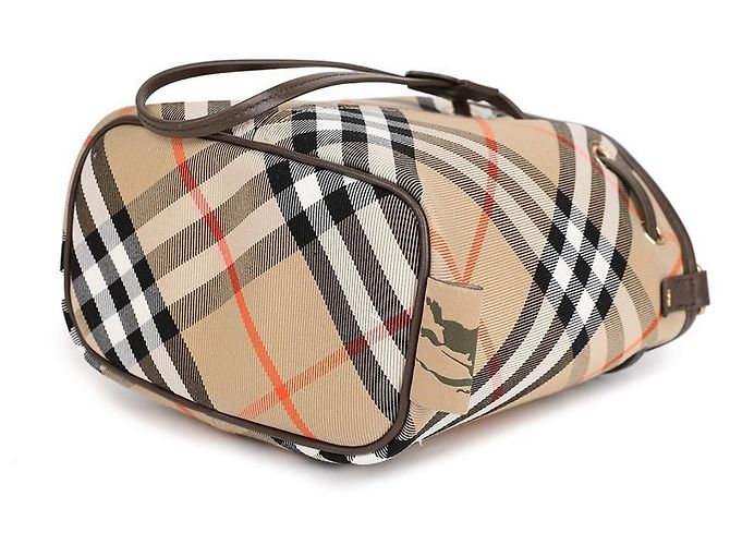 Burberry Borsa a secchiello con motivo a quadri Marrone - vista 6