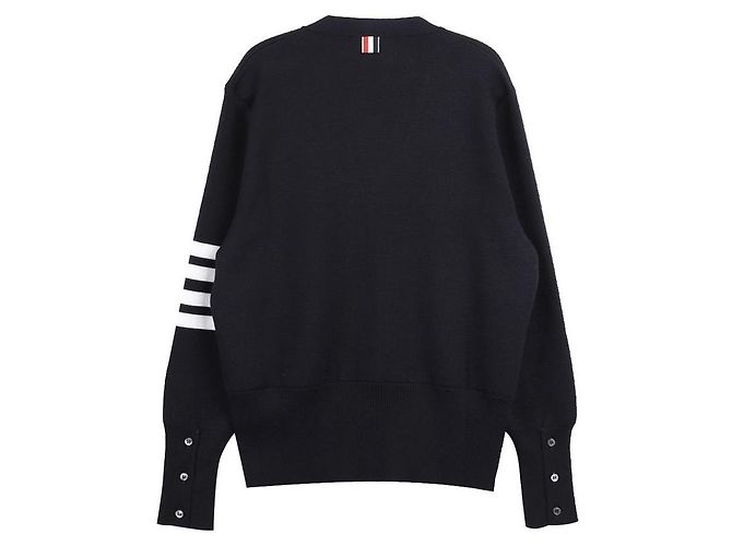 Thom Browne Milan-Stich-Cardigan Blau - Ansicht 4