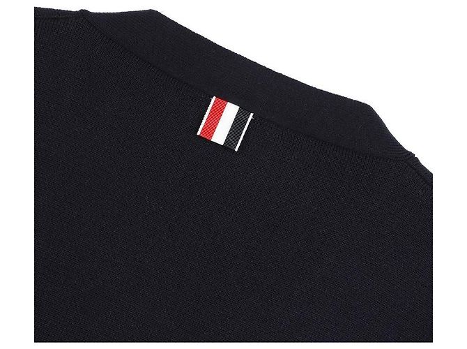 Thom Browne Milan-Stich-Cardigan Blau - Ansicht 6