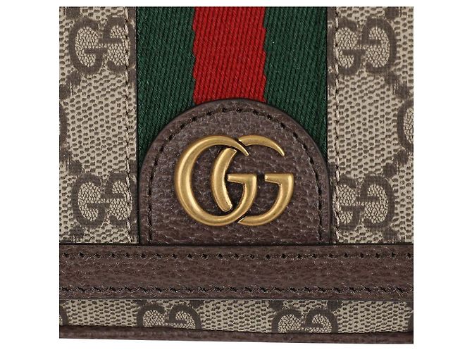 Gucci Borsa a Spalla Super Mini Ophidia da Uomo Marrone - vista 9