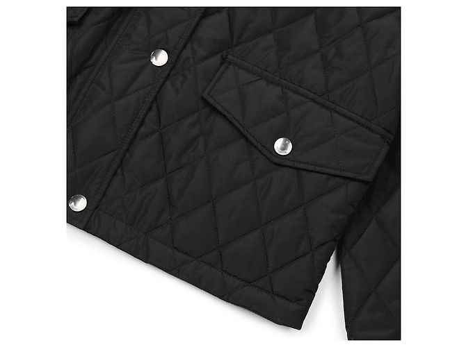 Burberry Jaqueta cropped de nylon acolchoado com capuz - vista 7