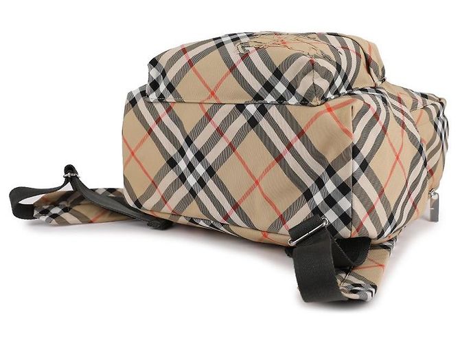 Burberry Small Check Backpack Brown - view 6