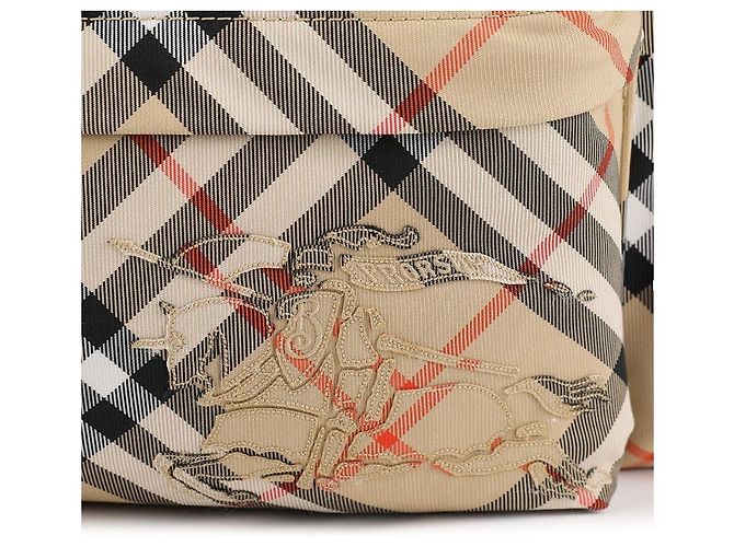 Burberry Small Check Backpack Brown - view 9