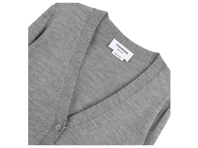 Thom Browne Lässiger V-Ausschnitt-Cardigan aus Wolle - Ansicht 5