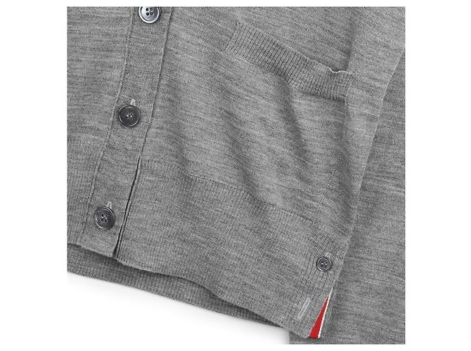 Thom Browne Lässiger V-Ausschnitt-Cardigan aus Wolle - Ansicht 8