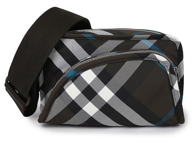 Burberry Borsa per fotocamera a scacchi da uomo Marrone - vista 3