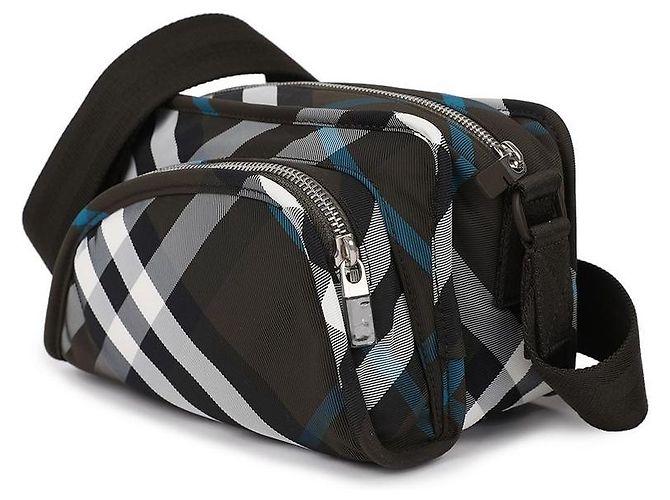 Burberry Borsa per fotocamera a scacchi da uomo Marrone - vista 4