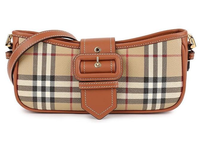 Burberry Borsa a spalla a quadri - vista 3