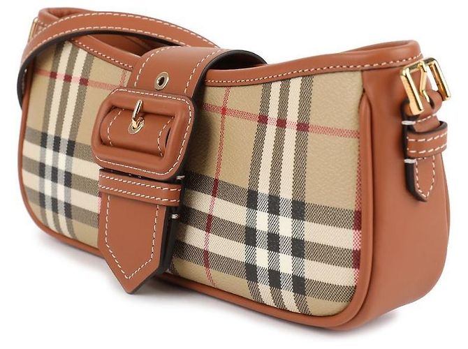 Burberry Borsa a spalla a quadri - vista 4