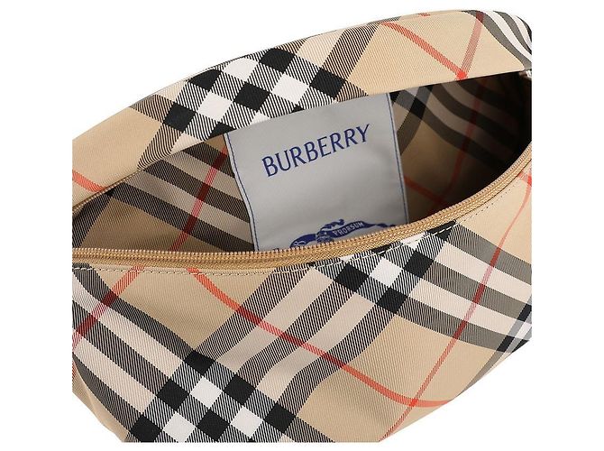 Burberry Borsa a Spalla Check Belt Marrone - vista 8