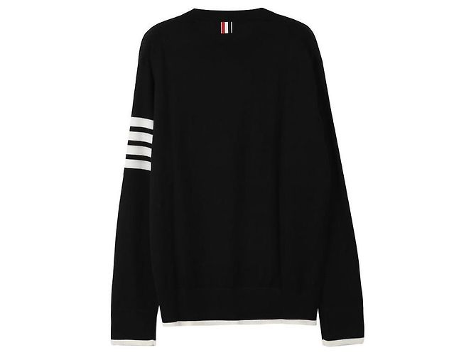 Thom Browne Diagonal Sweater Black - view 4