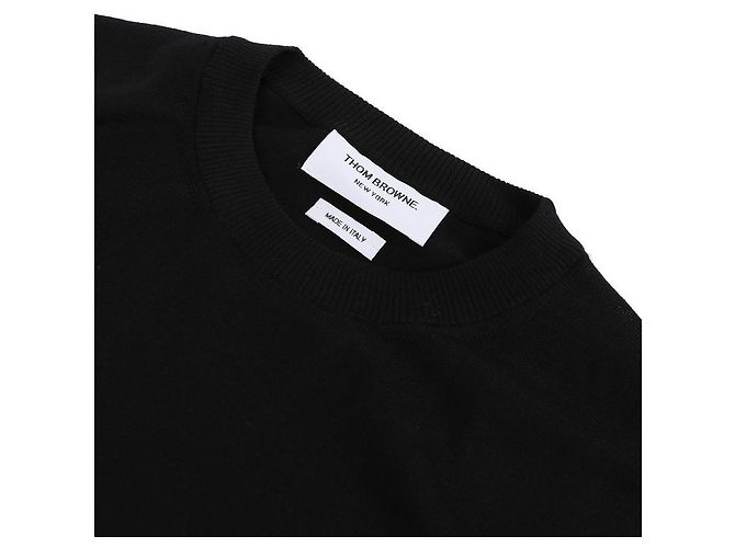 Thom Browne Diagonal Sweater Black - view 5
