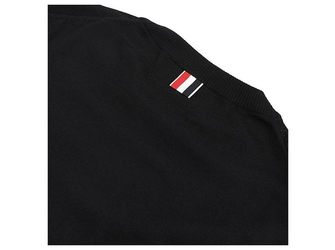 Thom Browne Diagonal Sweater Black - view 6