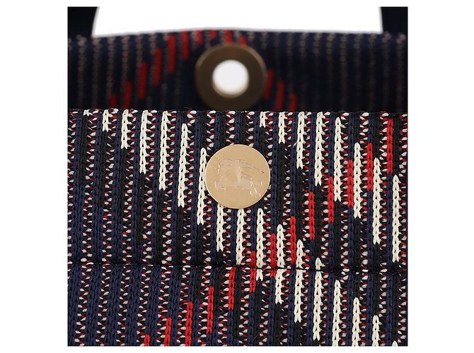 Burberry Knit Tote Bag mit kleinem Karomuster - Ansicht 9