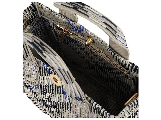 Burberry Mini Karomuster Strick-Tote - Ansicht 8