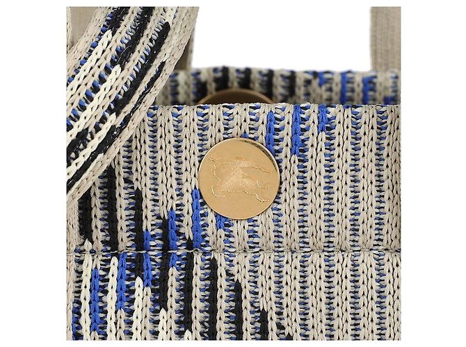 Burberry Mini Karomuster Strick-Tote - Ansicht 9