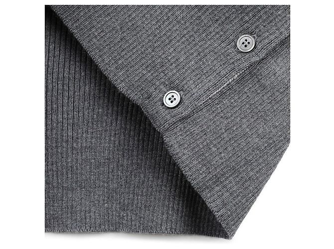 Thom Browne Gestickter Woll-V-Ausschnitt-Cardigan Braun - Ansicht 9