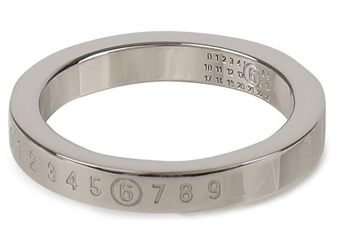 Maison Martin Margiela Anello Firma Minimalista Argento - vista 4