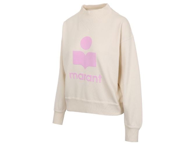 Isabel Marant Sudadera de algodón con cuello redondo Blanco - vista 3