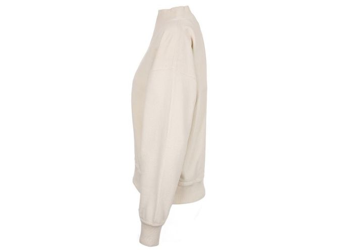 Isabel Marant Sudadera de algodón con cuello redondo Blanco - vista 4
