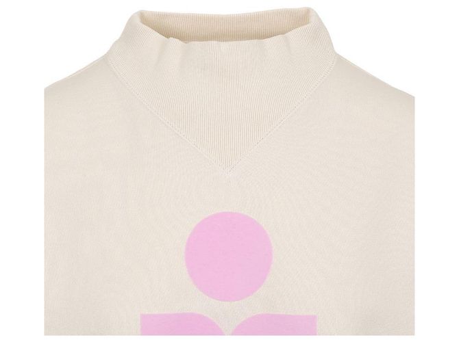 Isabel Marant Sudadera de algodón con cuello redondo Blanco - vista 7