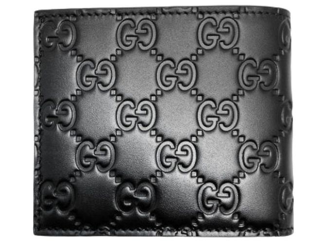 Gucci Billetera Micro Sima Signature Negro - vista 3