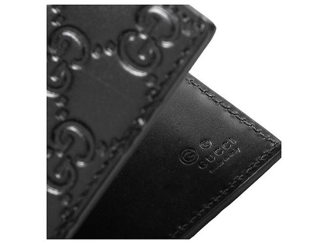 Gucci Billetera Micro Sima Signature Negro - vista 8