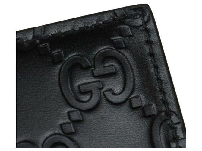 Gucci Billetera Micro Sima Signature Negro - vista 9
