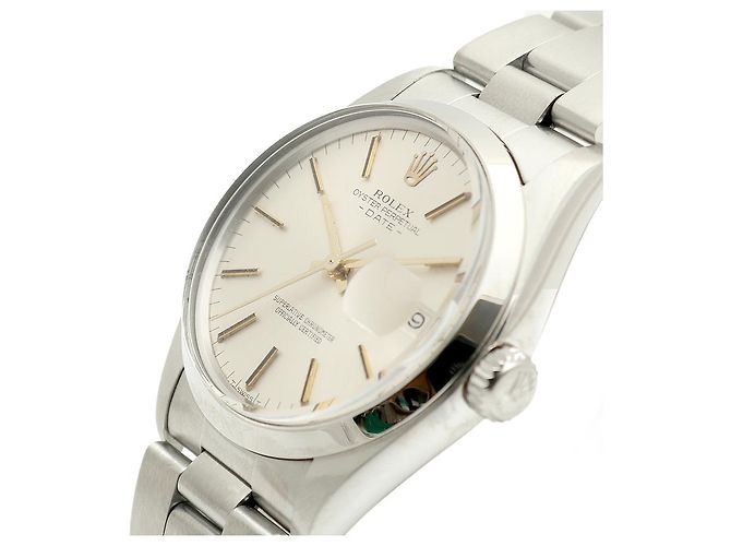 Rolex Orologio da uomo Oyster Perpetual Date con quadrante originale Argento - vista 11