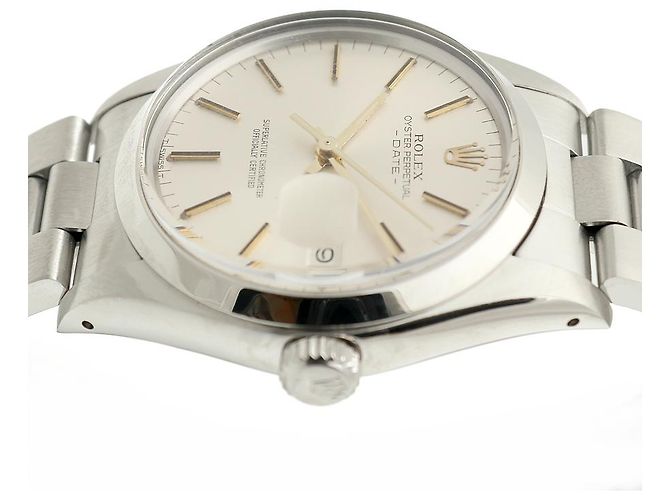 Rolex Orologio da uomo Oyster Perpetual Date con quadrante originale Argento - vista 13