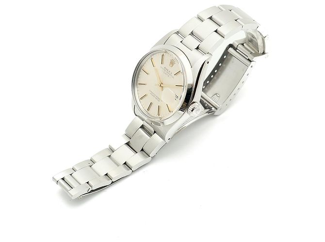 Rolex Orologio da uomo Oyster Perpetual Date con quadrante originale Argento - vista 15