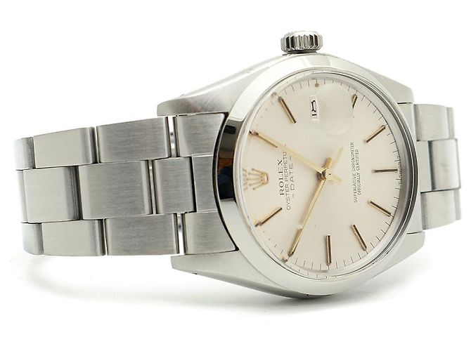 Rolex Orologio da uomo Oyster Perpetual Date con quadrante originale Argento - vista 17
