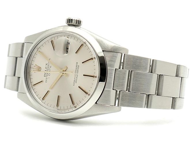 Rolex Orologio da uomo Oyster Perpetual Date con quadrante originale Argento - vista 18