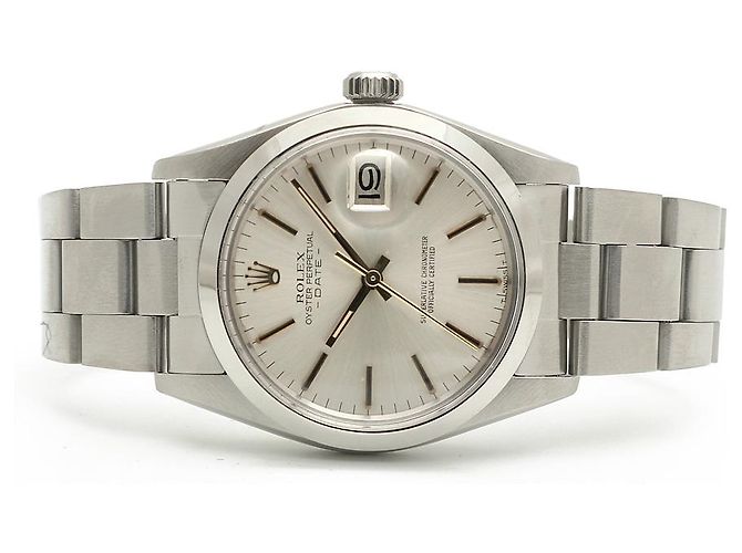 Rolex Orologio da uomo Oyster Perpetual Date con quadrante originale Argento - vista 19