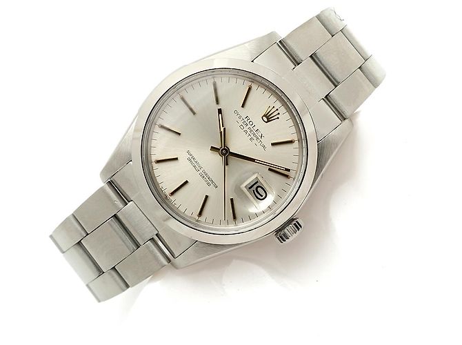 Rolex Orologio da uomo Oyster Perpetual Date con quadrante originale Argento - vista 21