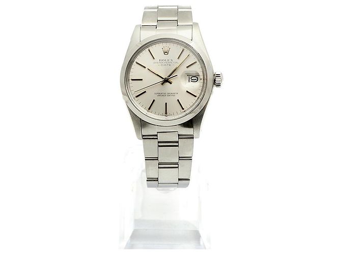 Rolex Orologio da uomo Oyster Perpetual Date con quadrante originale Argento - vista 4