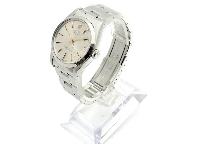 Rolex Orologio da uomo Oyster Perpetual Date con quadrante originale Argento - vista 5