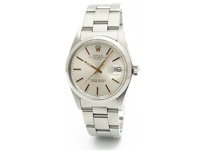 Rolex Orologio da uomo Oyster Perpetual Date con quadrante originale Argento - vista 9