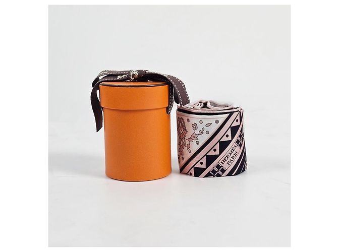 Hermès Foulard Twilly in Seta Cheval de Coeur per Donne Rosa - vista 14