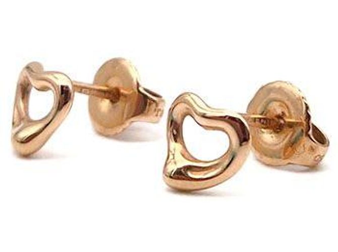 Tiffany & Co Orecchini in Oro Cuore Aperto Rosa - vista 2