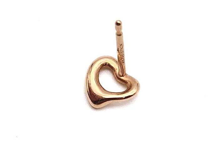 Tiffany & Co Orecchini in Oro Cuore Aperto Rosa - vista 4