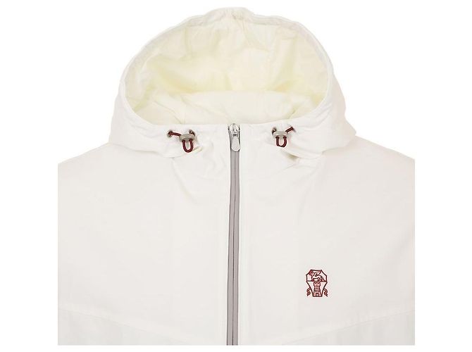 Brunello Cucinelli Bomber imbottito in nylon Bianco - vista 7