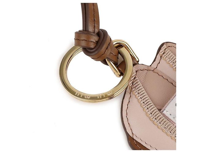 Miu Miu Portachiavi Charm per Borsa a Cinghia di Balletto Rosa - vista 8