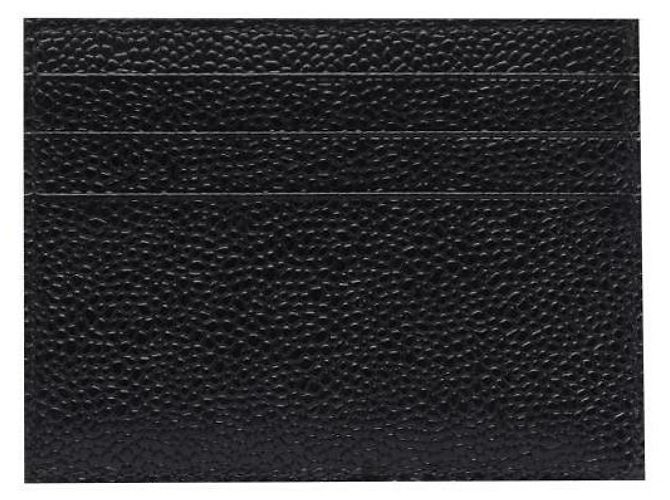Thom Browne Pebble Grain Note Compartment Single Card Black - view 5