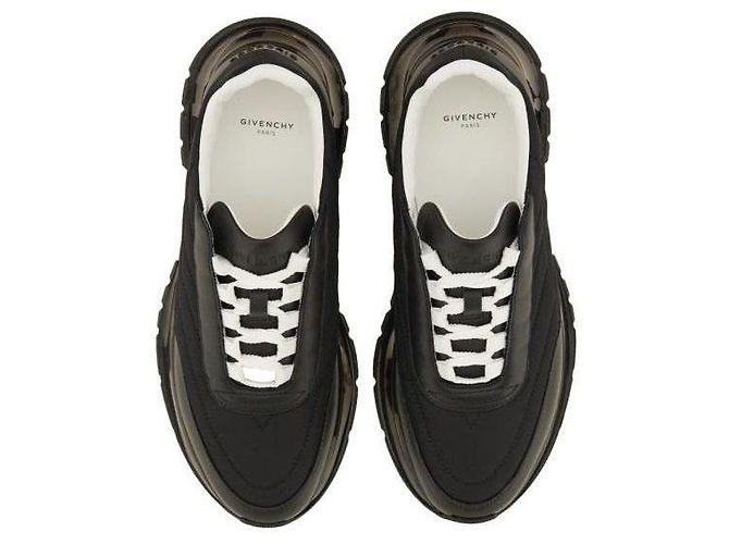 Givenchy Gepolsterte Nylon-Leder-Sneaker Schwarz - Ansicht 9