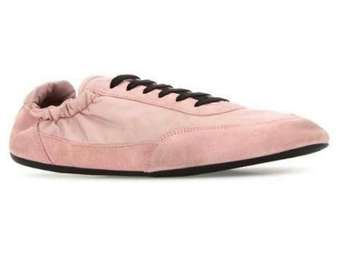 Prada Kollapsbare Re-Nylon- und Wildledersneaker - Ansicht 5