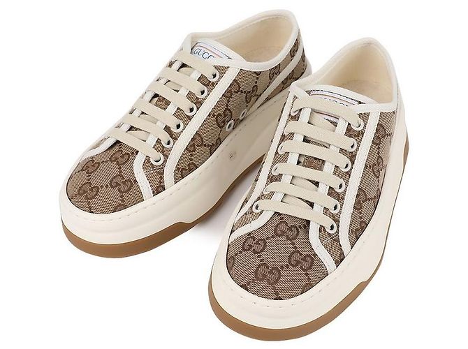 Gucci Sneakers GG da donna Marrone - vista 3