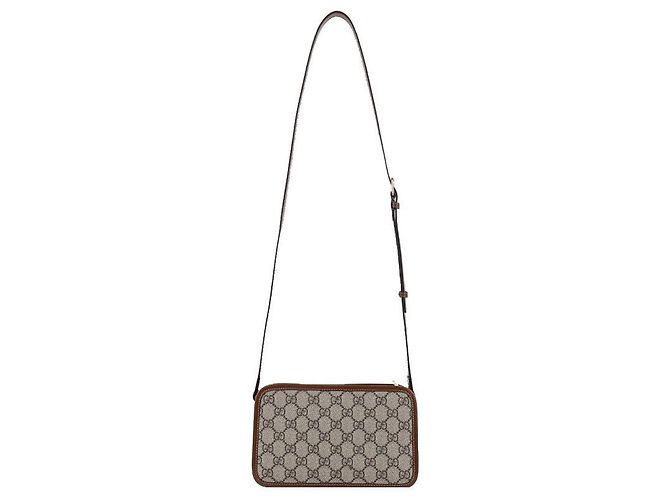 Gucci Mini Sac Entrelacé Marron - vue 5