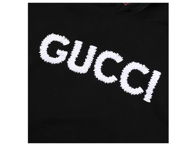 Gucci Moletom com capuz de fleece Preto - vista 9