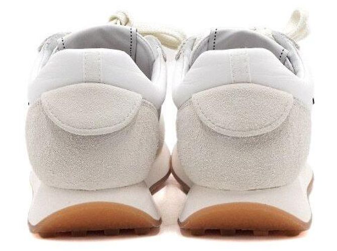 Chanel Sneakers in suede per donna con logo CC Stagione Bianco - vista 7